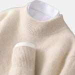 Sand High-Neck Jumper