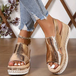 Meadow | Women's Stylish Metallic Sandals
