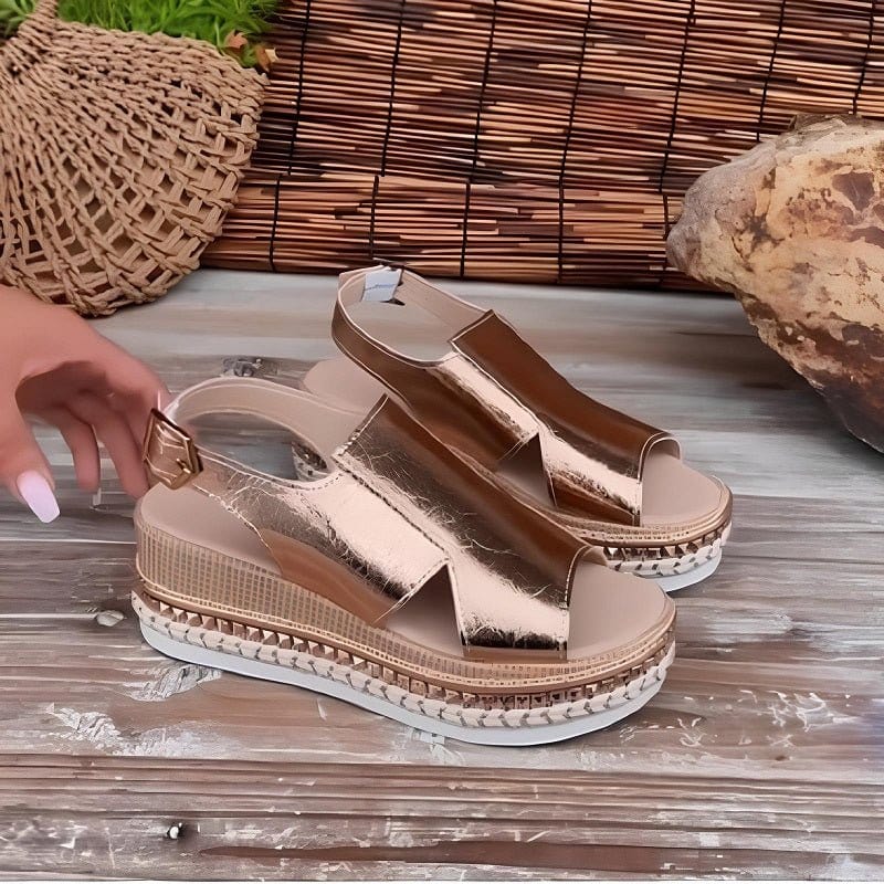 Meadow | Women's Stylish Metallic Sandals