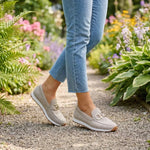 Fable | Knit Slip-On Loafers with a Buckle Detail
