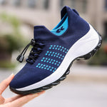 Llinos | Sock-Style Knit Sneakers with Toggle Laces