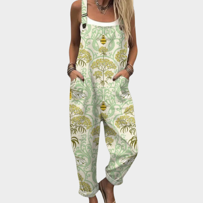 Sonia | Women's Harmonious Floral Arabesque Overalls