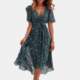 Sophie | Elegant Asymmetric Hem Summer Dress