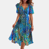 Sophie | Elegant Asymmetric Hem Summer Dress
