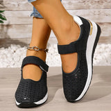 Eliana | Perforated Mary Jane Shoes with a Wedge Sole