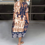 Estella | Printed Boho V-Neck Dress