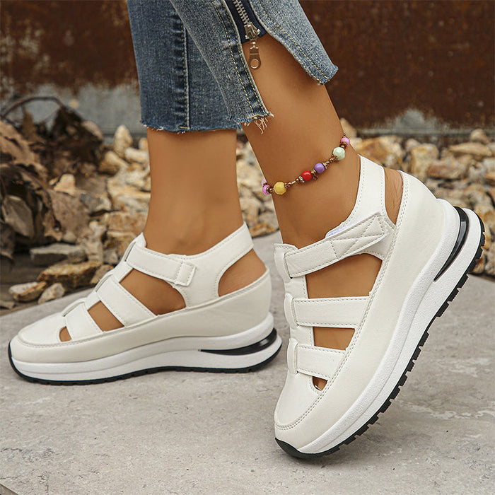 Nahal | Closed-Toe Sneaker Sandals with Cut-Out Straps