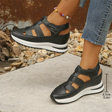Nahal | Closed-Toe Sneaker Sandals with Cut-Out Straps