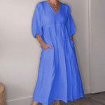 Caitlin | Chic Flared V-Neck Dress