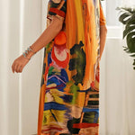 Briony | Flowy Tropical Print Dress