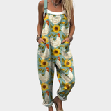 Suzanne | Women's Radiant Country Sunflower Overalls
