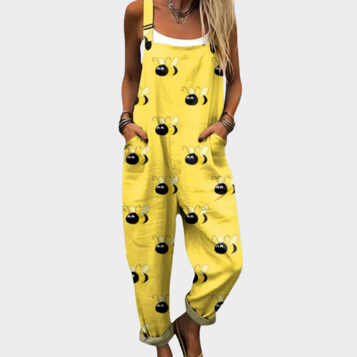 Sydney | Women's Sparkling Sunny Bee Overalls