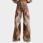 Vintage Boho Wide-Leg Trousers