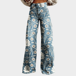 Vintage Boho Wide-Leg Trousers