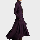 Tessie | Asymmetric Knit Turtleneck Maxi Dress