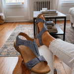 Delphine | Dual-Strap Adjustable Slingback Sandals