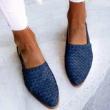 Lucy | Braided Pointed-Toe Slingback Flats