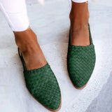Lucy | Braided Pointed-Toe Slingback Flats