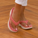Solvea | Braided Wedge Sandals with High Arch Support