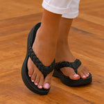Solvea | Braided Wedge Sandals with High Arch Support