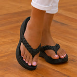Solvea | Braided Wedge Sandals with High Arch Support