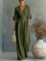 Nancy | Flowy Belted-Waist Maxi Dress