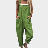 Verona | Women's Harmonious Natural Textured Green Overalls