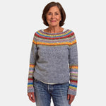 Warm Stripe Nordic Jumper
