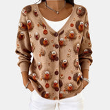 Woodland Mushroom Cardigan