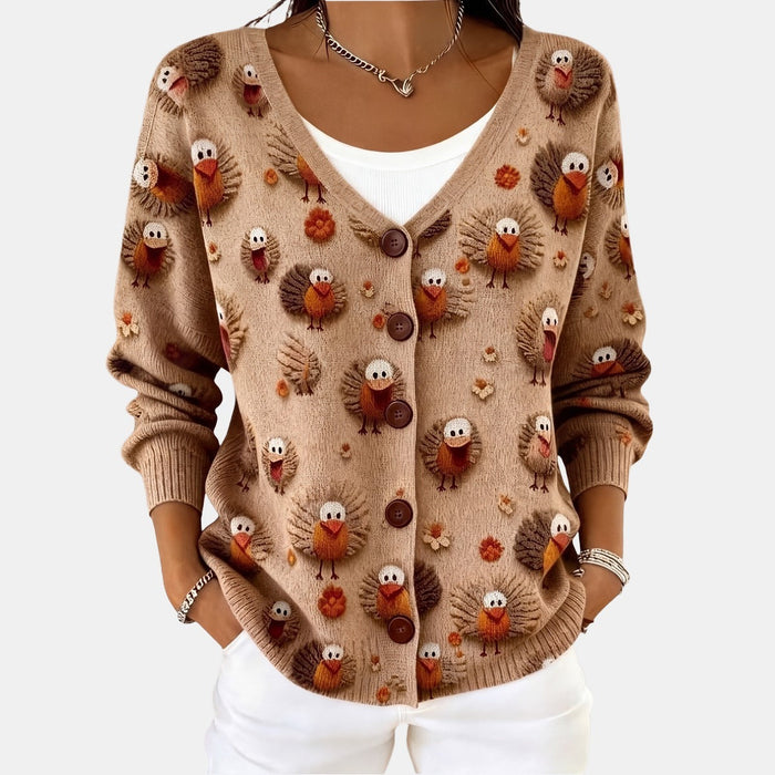 Woodland Mushroom Cardigan